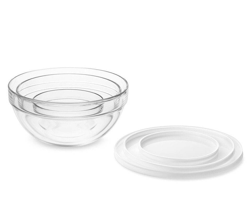 Glass Mixing Bowls with Lids, Set of 3 Williams Sonoma Australia